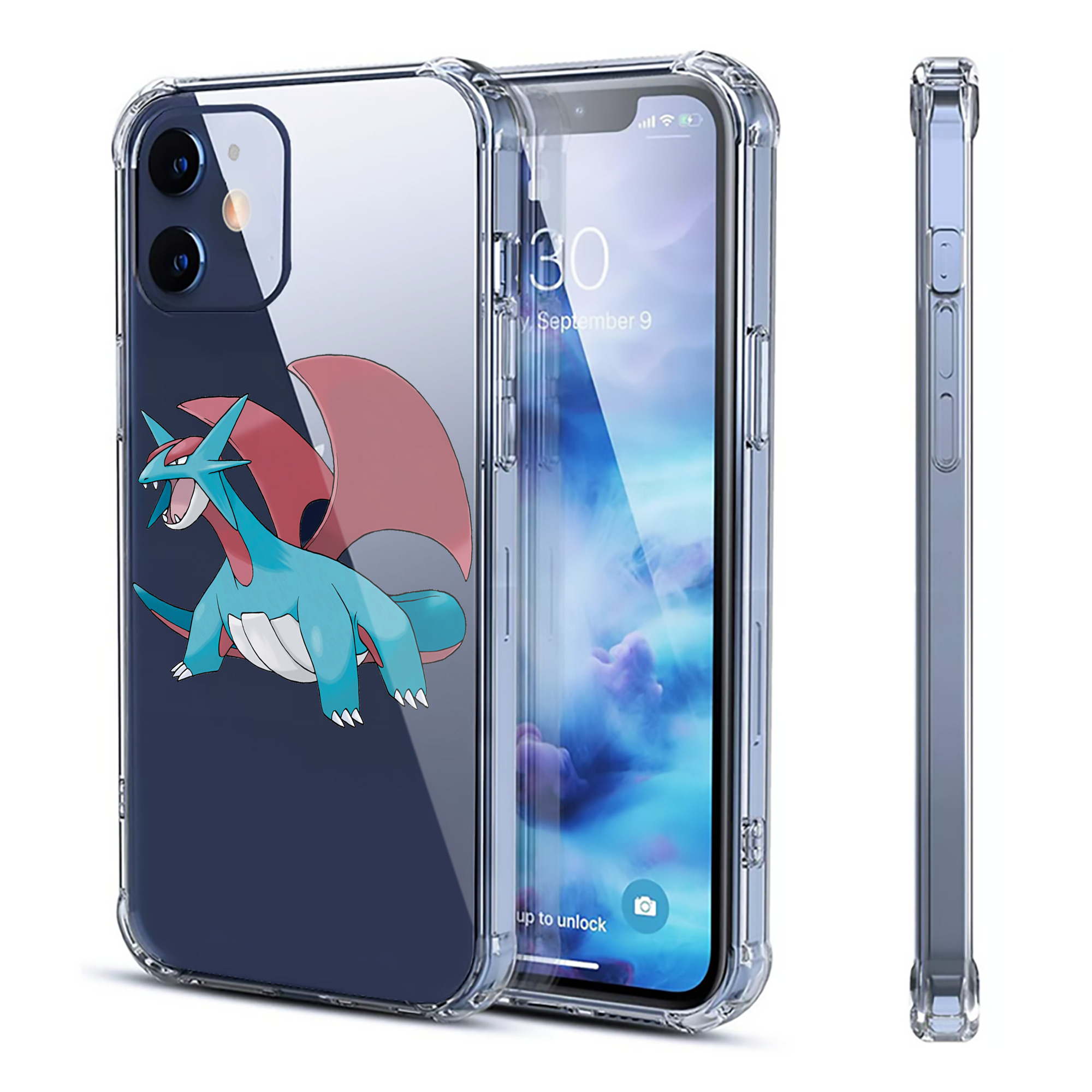 （画像用） ポケットモンスター Pokémon 【iPhone 12シリーズ対応】透明スマホケース（クリアソフトケース）
